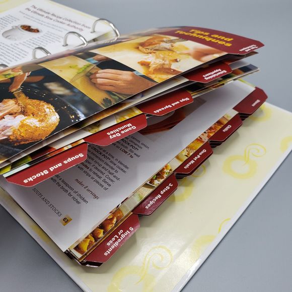 Rival Cookbook Crock Pot Slow Cooker 500 Recipes Collection Binder Divider Tabs - Picture 11 of 14